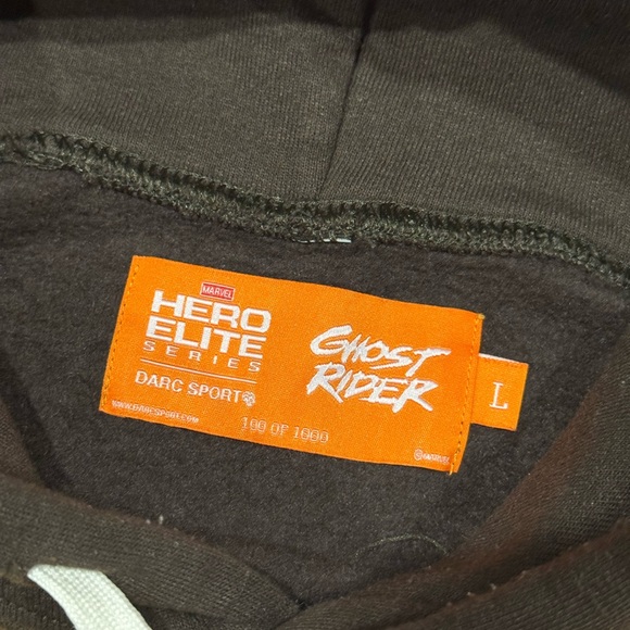 Darc Sport Wolves x Marvel Ghost Rider Limited Edition Hoodie Sweatshirt Size L - Picture 2 of 3